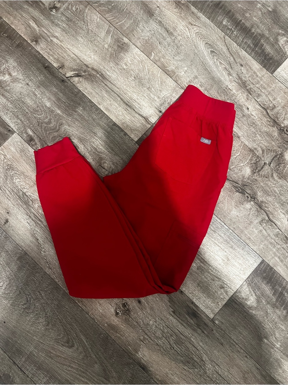 Figs Red Jogger Sweatpants